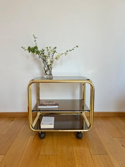 Trolley - Metaal, Glas, Antiek en Kunst, Kunst | Designobjecten