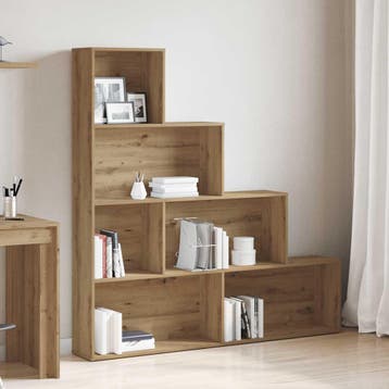 vidaXL Boekenkast 157x24x160 cm bewerkt hout artisanaal, Verzenden