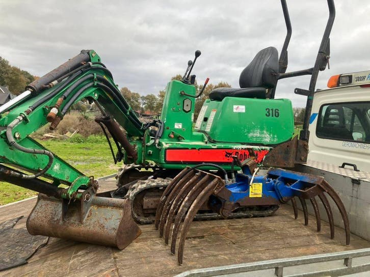Veiling: Minigraver Bobcat 319 EA Diesel 2005, Zakelijke goederen, Machines en Bouw | Kranen en Graafmachines, Ophalen
