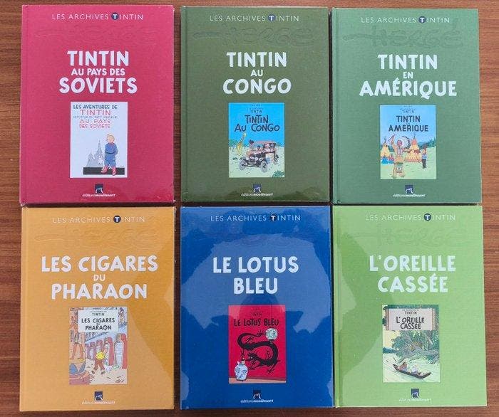 Tintin T1 à T24 - 24x Les archives Tintin - Série complète -, Livres, BD