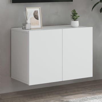 vidaXL Tv-meubel wandgemonteerd 60x30x41 cm wit, Huis en Inrichting, Kasten |Televisiemeubels, Verzenden, Nieuw