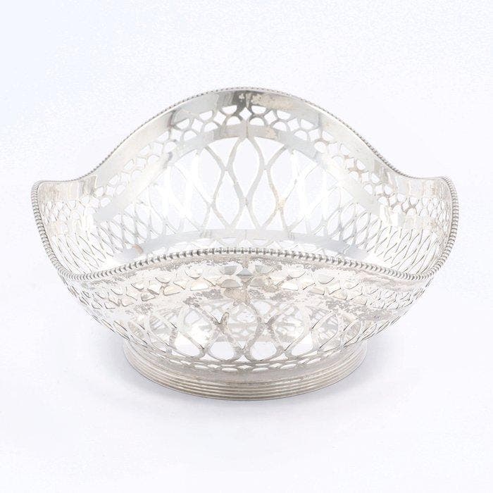 J. Krins - Soezenmand - Bonbon mand - .833 zilver, Antiek en Kunst, Antiek | Zilver en Goud