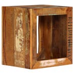 vidaXL Kruk 40x30x40 cm massief gerecycled hout, Huis en Inrichting, Tafels | Bijzettafels, Verzenden, Nieuw