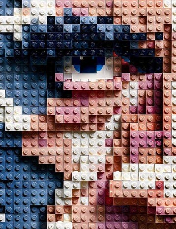 David Law - Brick Icons - Johnny Cash