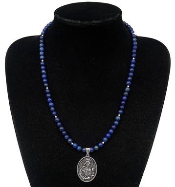 Lapis lazuli - Ketting van Sint-Barbara – De Bewaardster van