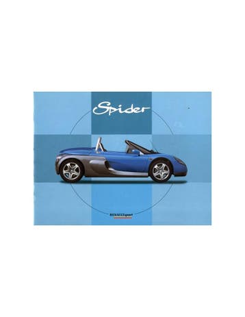 1996 RENAULT SPORT SPIDER BROCHURE FRANS ENGELS, Ophalen of Verzenden, Nieuw