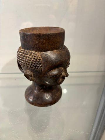 Beker - Hout, Antiek en Kunst