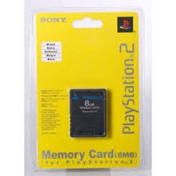 Sony PS2 8MB Memory Card Zwart Origineel (Nieuw), Consoles de jeu & Jeux vidéo, Consoles de jeu | Sony PlayStation 2, Ophalen of Verzenden