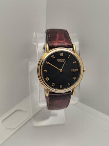 Seiko - Gold roman numerals - Black dial - Men - Sans prix