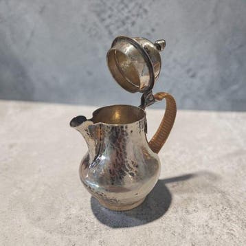 Cafetière - Argent 800 - Cafetière italienne en argent., Antiquités & Art