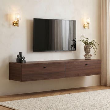 Evila TV-meubel - Houtkleurig - Nieuw/Ongebruikt -, Verzenden, 150 tot 200 cm, Nieuw, Scandinavisch