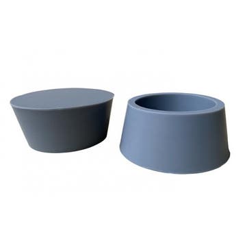 Conische siliconen stoppen 75/90 mm 2 stuks (Poedercoaten), Verzenden, Nieuw