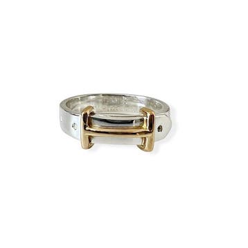Hermès - Ring - 18 karaat Zilver, Geel goud - Vintage, Nieuw