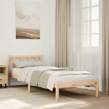 vidaXL Bedframe extra lang zonder matras massief grenenhout, Verzenden