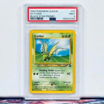 Pokémon Graded card - Scyther #45 2002 POKEMON LEAGUE BLACK, Nieuw
