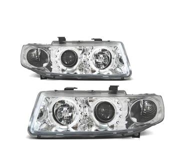 Phares Pour Seat Toledo Leon 99-05 Angel Eyes Chromé, Verzenden
