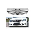 Calandre Pour Mercedes W204 07-11 Look Amg Noir Chromé, Verzenden