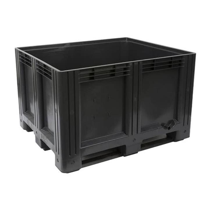 Palletbox kunststof 120x100x76cm gesloten 3-sledes nieuw, Articles professionnels, Aménagement de Bureau & Magasin | Entrepôt, Rayonnage & Stockage