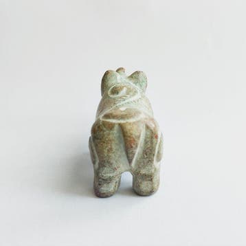 tibétain/birman Jaspe Talisman de perle et idole dautel de