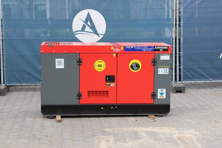 Veiling: Generator Kawakenki KK50 Diesel 50kVA 2025 Nieuw, Zakelijke goederen, Machines en Bouw | Aggregaten, Ophalen