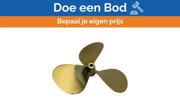 Bieden: Michigan Propellers 3-Blade Brass Propeller GL352 2, Watersport en Boten, Ophalen of Verzenden, Nieuw