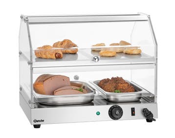 Warmhoudvitrine | BW20 | 2 Etages, 4 Klapdeuren | 30-85°C |, Verzenden, Nieuw in verpakking