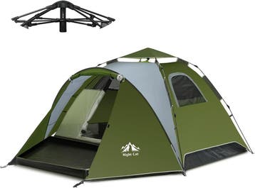Night Cat Pop-up tent | Snel opzetbaar | Tweede kansje, Verzenden, Zo goed als nieuw, Tot en met 4