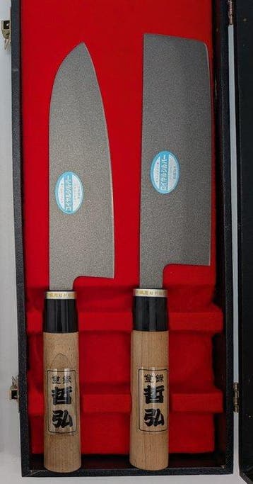 Kitchen Knife Set – 2 Single-Edged Knives & Seki Kameta