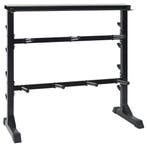 vidaXL Dumbbell Rack Zwart 99 x 45 x 95,5 cm Gepoedercoat, Verzenden