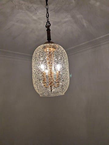 Plafondlamp - Glas, Antiek en Kunst