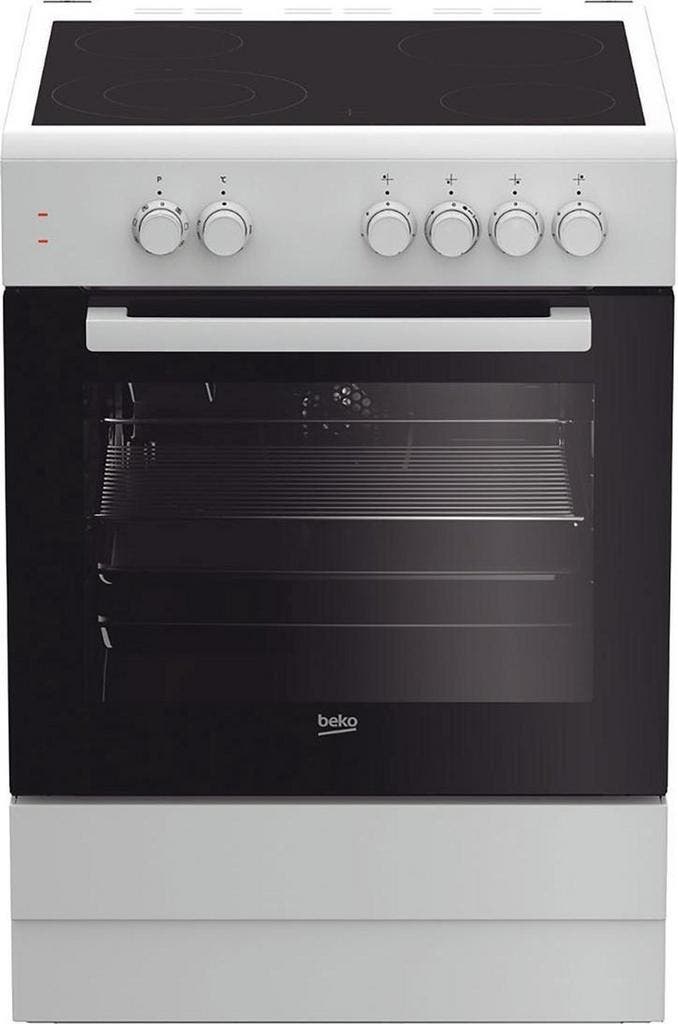 Beko FSM67010GW - Keramisch fornuis - 60 cm breed -, Electroménager, Cuisinières, Enlèvement ou Envoi