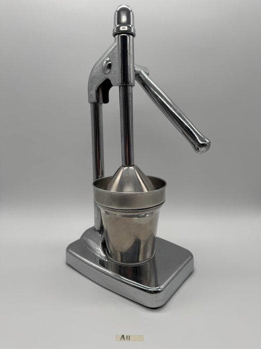 Sapcentrifuge - Staal - Citruspers met hefboom, Antiquités & Art, Antiquités | Ustensiles de cuisine
