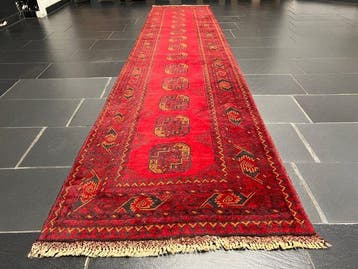 Afghaans Art Deco - Vloerkleed - 384 cm - 84 cm, Maison & Meubles