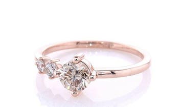 Sans prix de réserve - Bague - 14 carats Or rose - 0.68ct., Nieuw