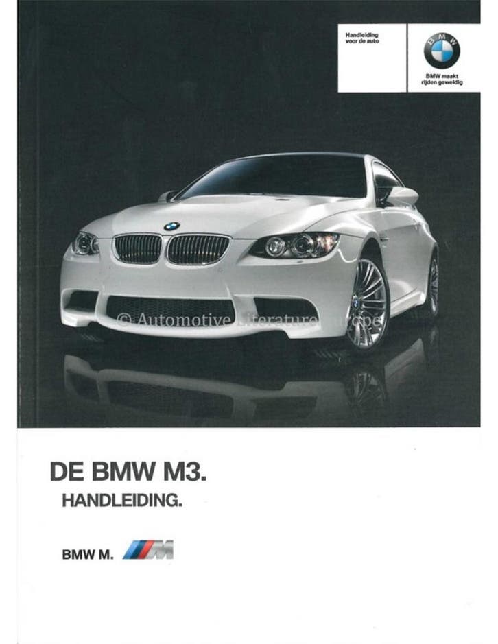 2012 BMW M3 INSTRUCTIEBOEKJE NEDERLANDS, Autos : Divers, Modes d'emploi & Notices d'utilisation, Enlèvement ou Envoi