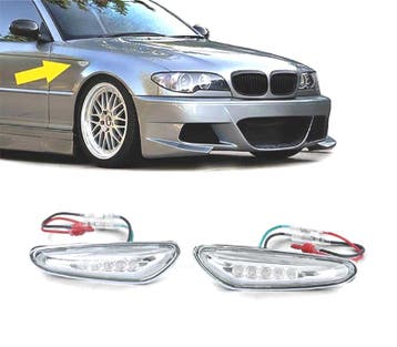 CLIGNOTANTS LATÉRAUX BMW E46 01-05 LED CHROMÉ, Verzenden, Neuf