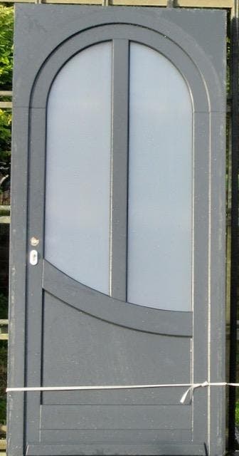 moabi houten voordeur , buitendeur , deur 105 x 222, 100 tot 120 cm, Gebruikt, 215 cm of meer, Ophalen of Verzenden