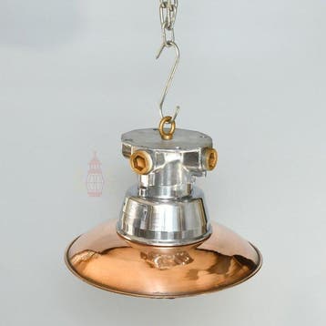 Plafondlamp - Metaal, Emaille