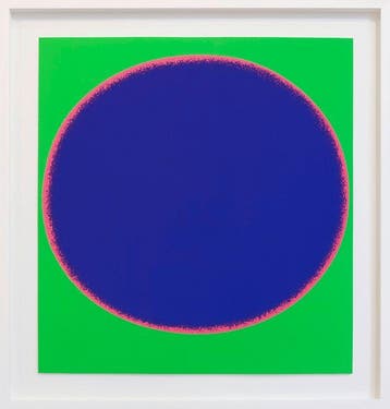 Rupprecht Geiger (1908-2009) - Kreisverlauf Blau auf