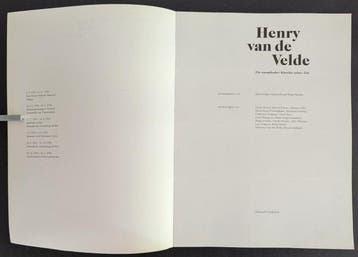 Birgit Schulte & Klaus-Jurgen Sembach - Henry van de Velde -