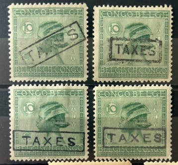 Belgisch-Congo 1923 - Volledige reeks ‘Vloors’ met, Gestempeld