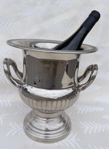 Champagne koeler - Verzilverd - Medici-stijl
