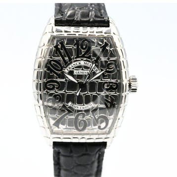 Franck Muller - Tonneau Curvex - 7880SCIRONCROCOAC - Homme