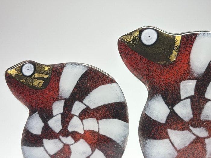 Studio Habrat - Beeldje - Cameleon (2) - fusie, Antiek en Kunst, Antiek | Glaswerk en Kristal