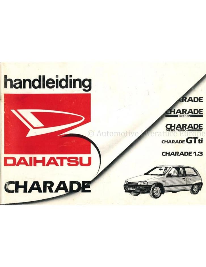 1991 DAIHATSU CHARADE INSTRUCTIEBOEKJE NEDERLANDS, Auto diversen, Handleidingen en Instructieboekjes