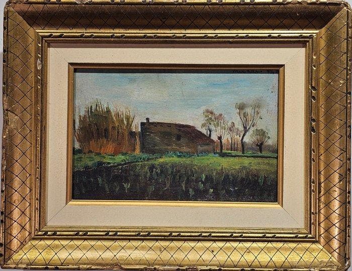 Mario Vittorio (1908 - 1975) - Paesaggio, Antiek en Kunst, Kunst | Schilderijen | Klassiek