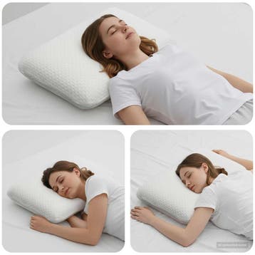 vidaXL Slapen kussen 60 x 40 x 10 cm Traagschuim Wit, Verzenden, Nieuw