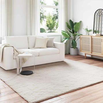 vidaXL Antislip vloerkleed van imitatie konijnenbont OLITE, Verzenden, Nieuw