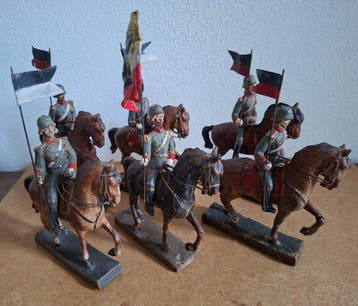 Lineol - Soldat de plomb n. 6 Cavalieri Prussiani -