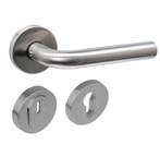 Intersteel SKG3 veiligheid achterdeur set Luzern rond rvs, Nieuw, Overige materialen, Klink of Kruk